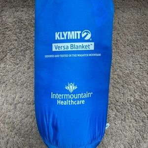 KLYMYT BLANKET blue and grey